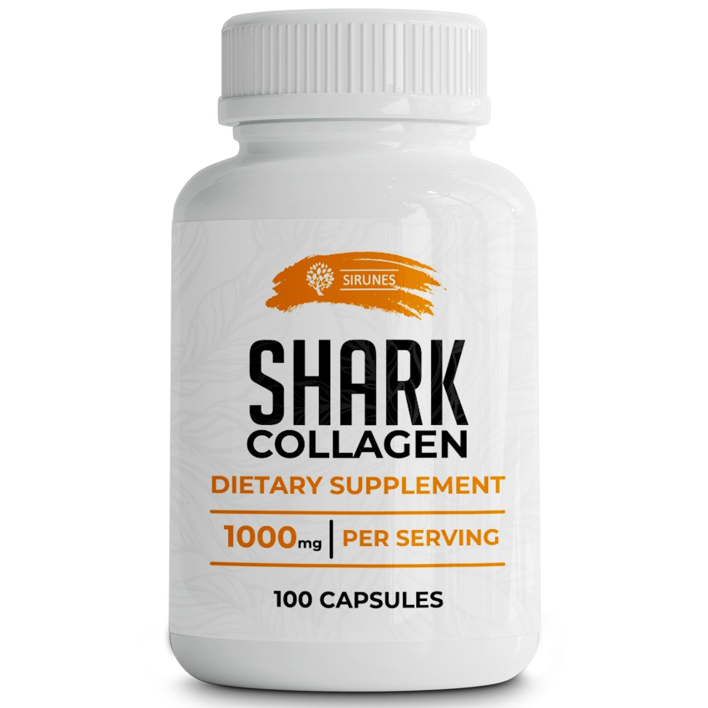 SIRUNES Fish Collagen Peptides Capsules – 100 Capsules | Fish Collagen Peptides | Supports Hair, Skin, Nails, Joints & Bones SIRUNES