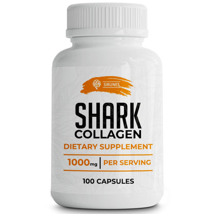 SIRUNES Fish Collagen Peptides Capsules – 100 Capsules | Fish Collagen Peptides | Supports Hair, Skin, Nails, Joints & Bones SIRUNES
