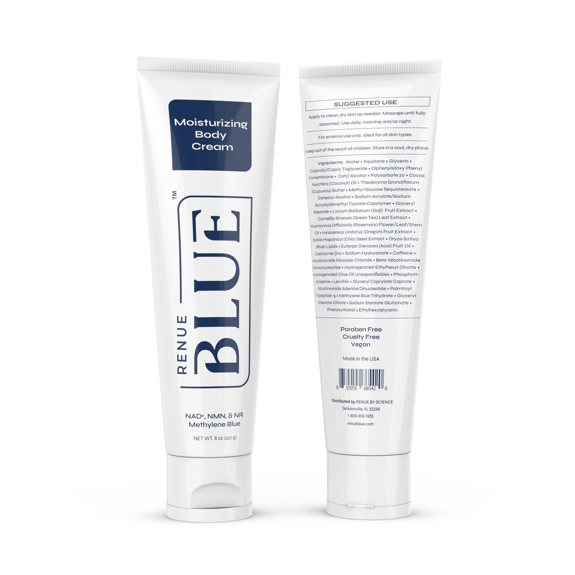 Renue Blue Methylene Blue Moisturizing Body Cream – Liposomal NAD+ Complex with Antioxidants, Peptides, and Botanical Extracts for Hydrated, Healthier‑Looking Skin Renue By Science buy australia supplements