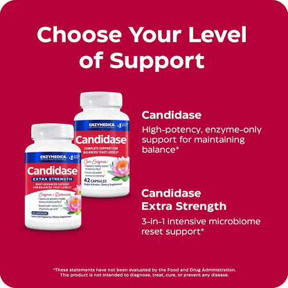 Enzymedica Candidase, Enzymes for Gentle Cleansing Support for Men & Women, Blended for Gut & Microbiome Health with Cellulase and Protease, 42 Count Gsupps Australia