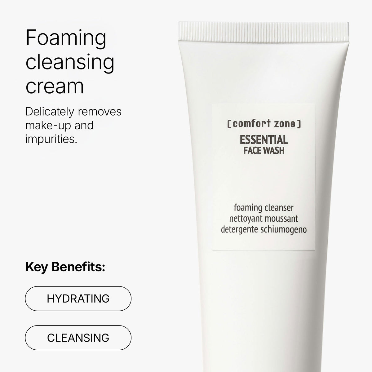 Comfort Zone Essential Face Wash Gentle Cleanser 5.07 fl oz Comfort Zone