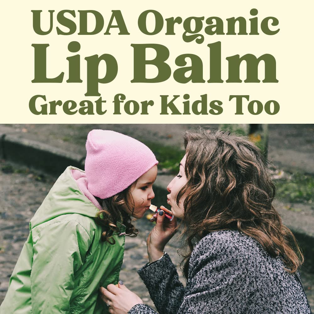 Earth's Daughter Organic Lip Balm - Moisturizing 6-Pack Earth's Daughter