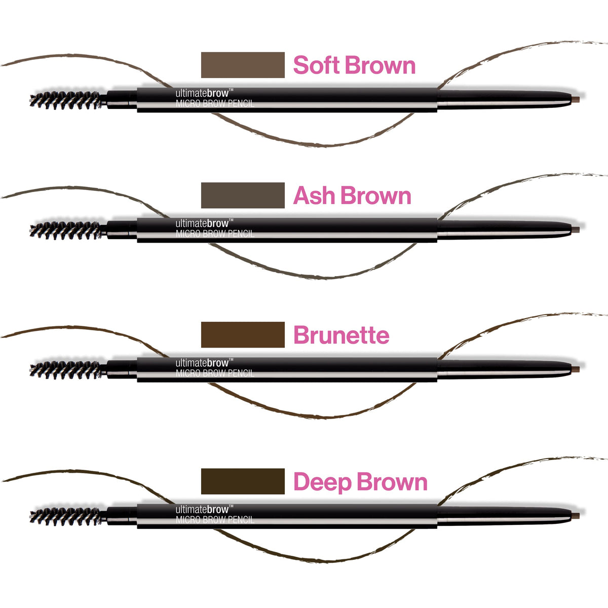 Wet n Wild Ultimate Brow Micro Eyebrow Retractable Pencil, Soft Brown, Ultra Fine 1.5mm Tip, Draws Tiny Brow Hairs wet n wild