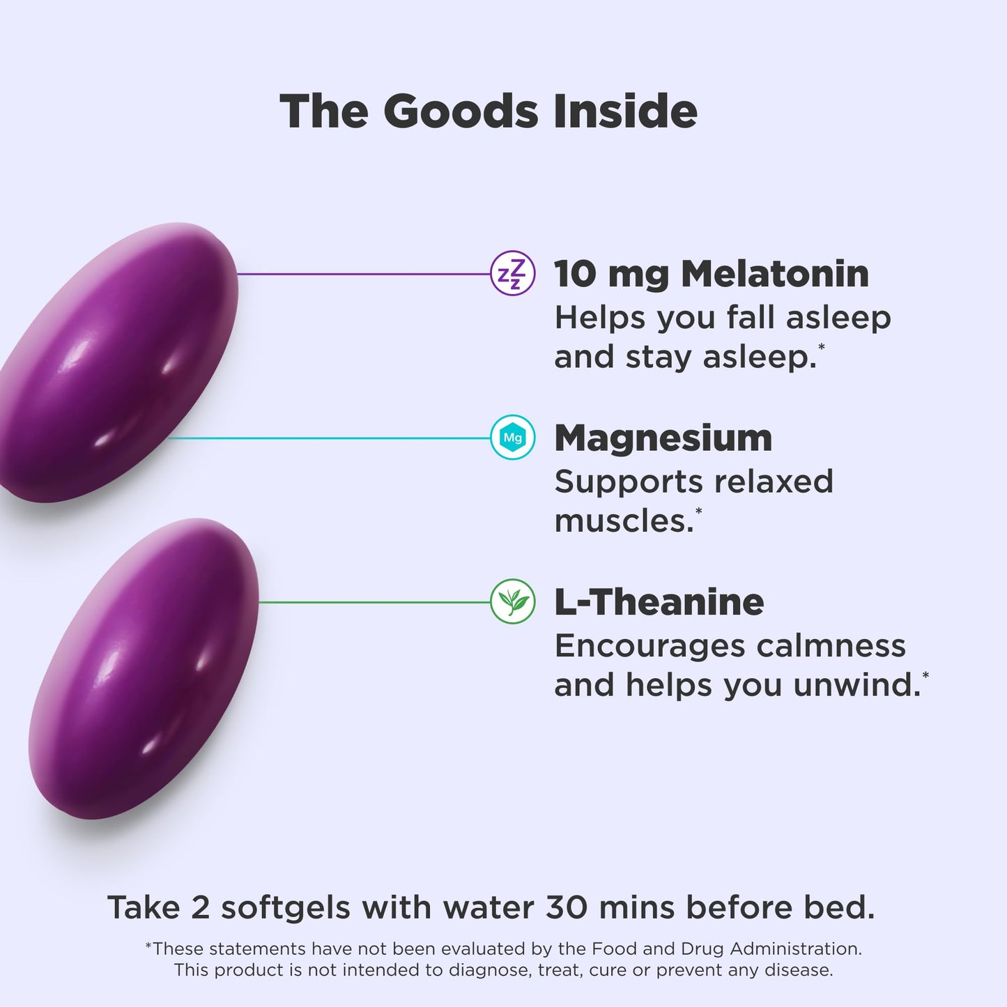 OLLY Ultra Strength Sleep Softgels, 10mg Melatonin, L-Theanine, Chamomile, Magnesium, Lemon Balm, Supports Deep Restful Sleep OLLY
