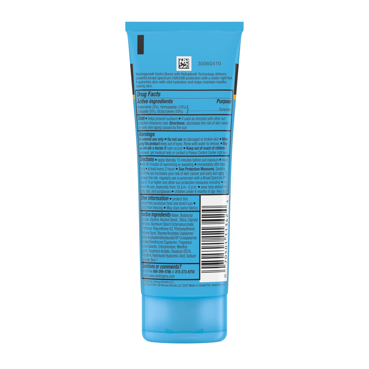 Neutrogena Hydro Boost Water Gel Sunscreen SPF 50, 3 fl oz Neutrogena