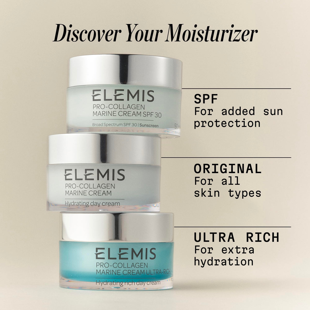 ELEMIS Pro-Collagen Marine Cream SPF 30, Anti-Wrinkle Moisturizer, 50 ml ELEMIS