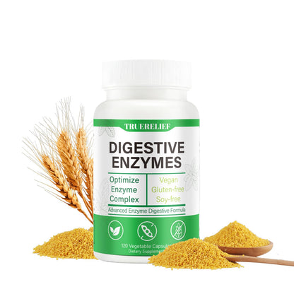 Complete Digestive Enzymes Supplement for Gut Health & Bloating Relief - Enhanced with Lipase Amylase Bromelain for Protein Carb ZYGCDZ