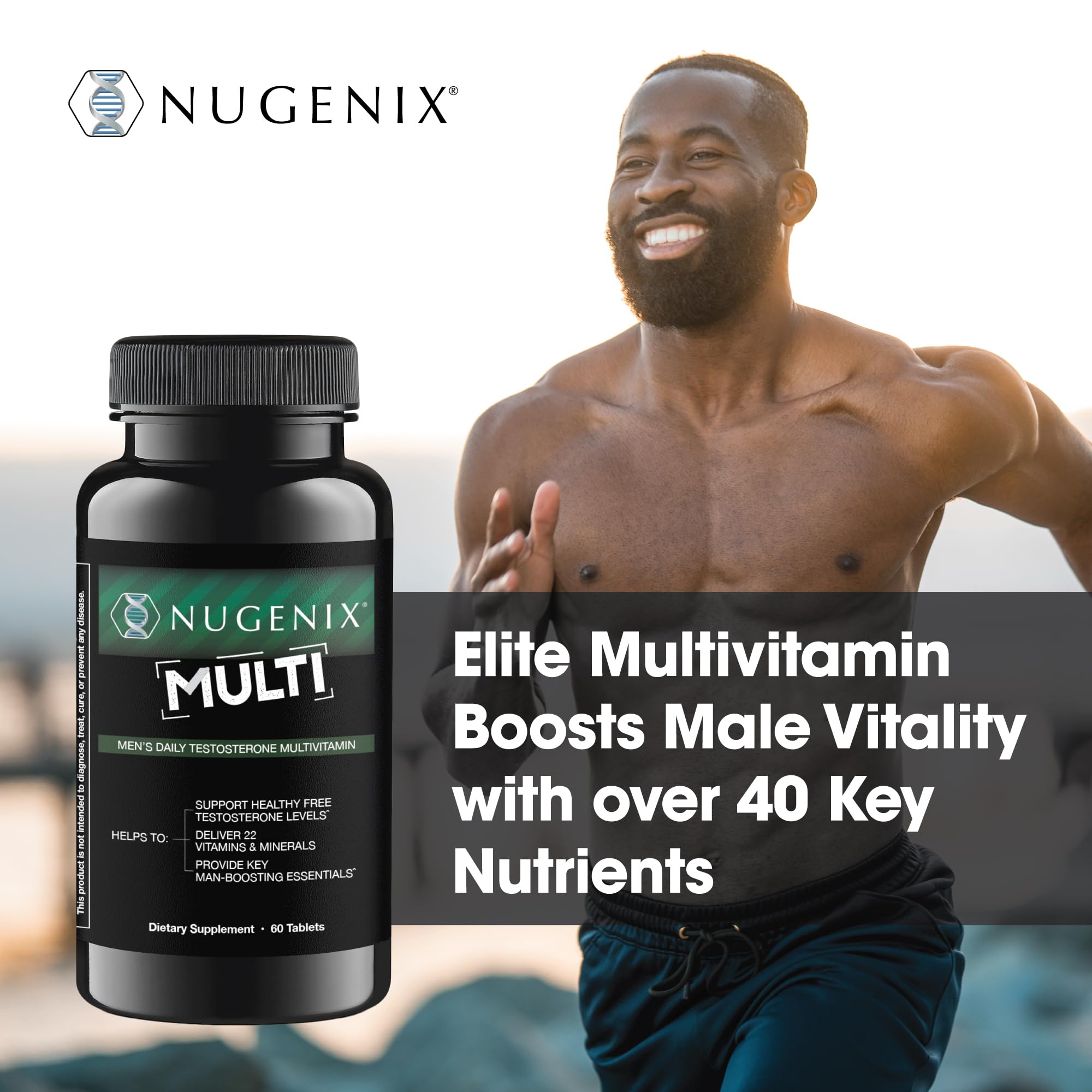 Nugenix Multivitamin for Men, Multivitamin and Support - 19 Vitamins and Minerals, Supports Free , Balance Cortisol, Promotes Nitric Oxide Production Nugenix buy australia supplements