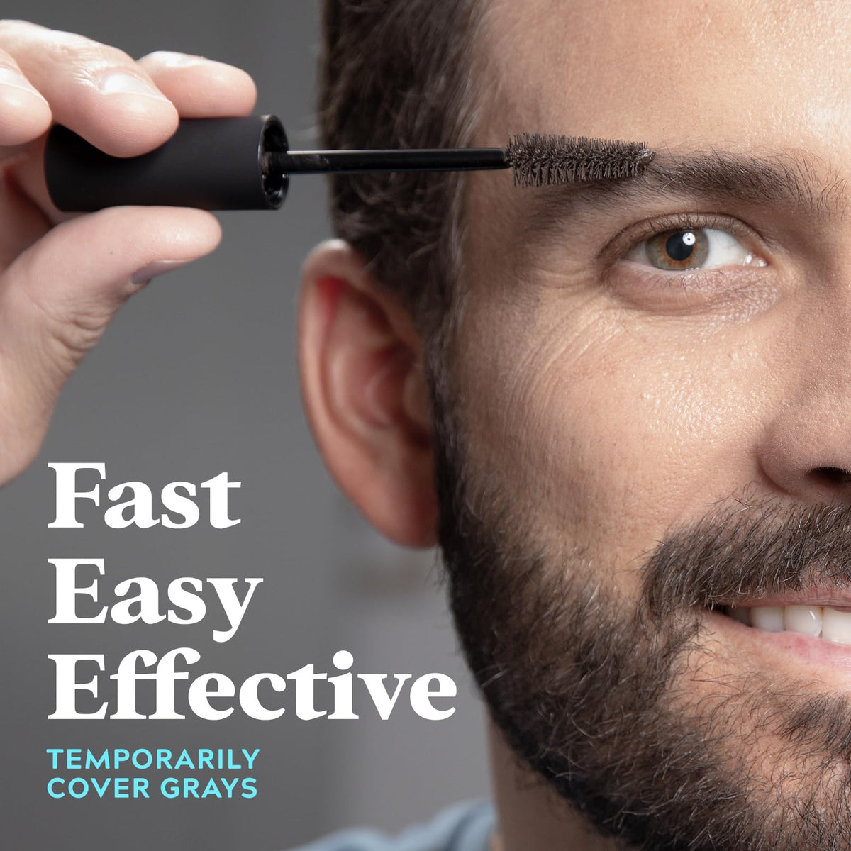 JUST FOR MEN 1-Day Beard & Brow Color, Temporary Color, Darkest Brown/Black Just for Men