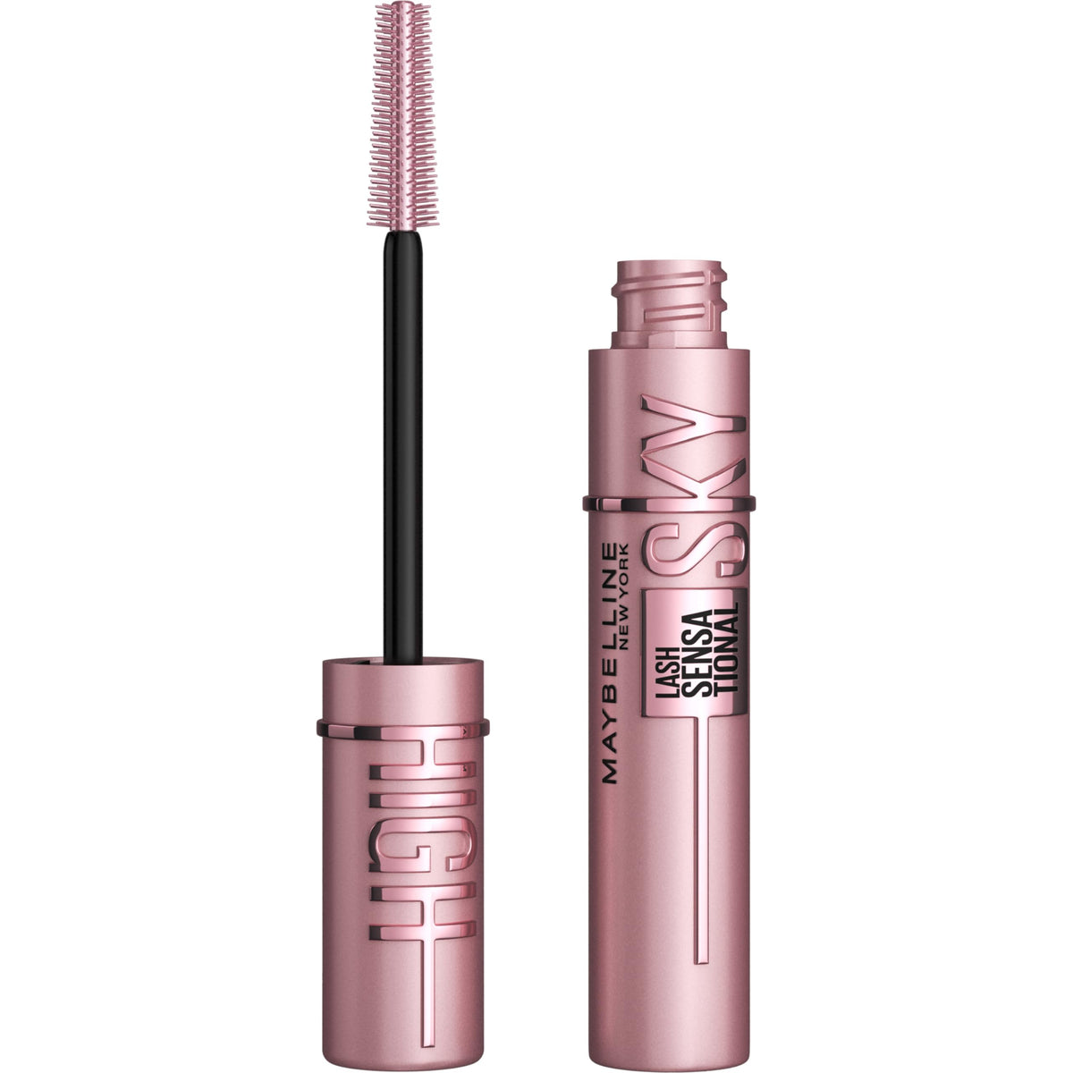 Maybelline Lash Sensational Sky High Washable Mascara Makeup, Volumizing, Lengthening, Defining, Curling, Multiplying, Buildable Formula, Blackest Black, 1 Count MAYBELLINE