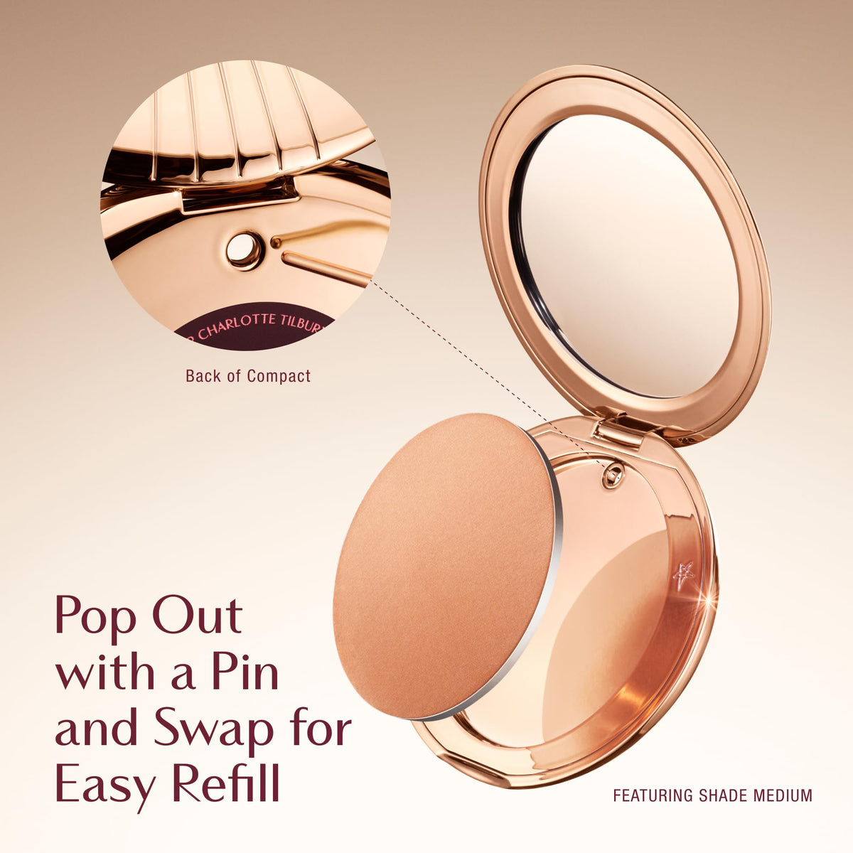 Charlotte Tilbury Airbrush Matte Bronzer - Smoothing & Blurring Powder Charlotte Tilbury