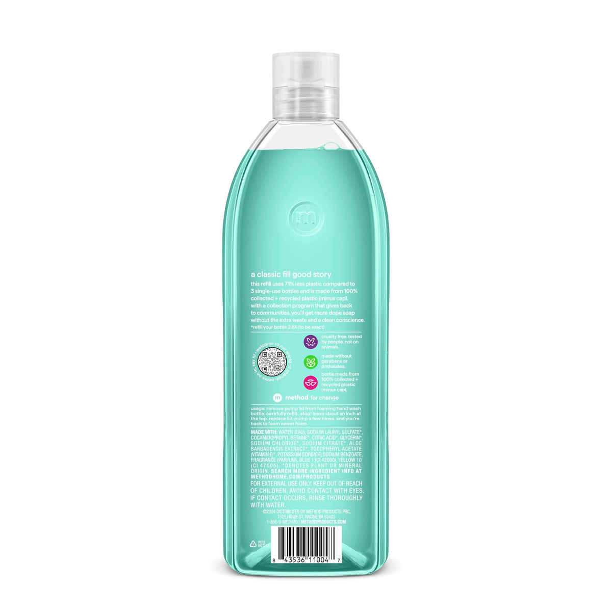 method Foaming Hand Wash Refill, Waterfall, 28 fl oz Method