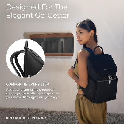 Briggs & Riley Rhapsody U-Zip Everyday Backpack, Fits 13 Inch Laptop, Black Gsupps Australia