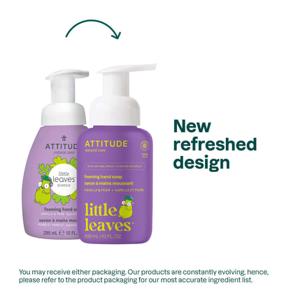 ATTITUDE Foaming Hand Soap for Kids, EWG Verified, Vanilla & Pear, 10 oz BIO SPECTRA ATTITUDE
