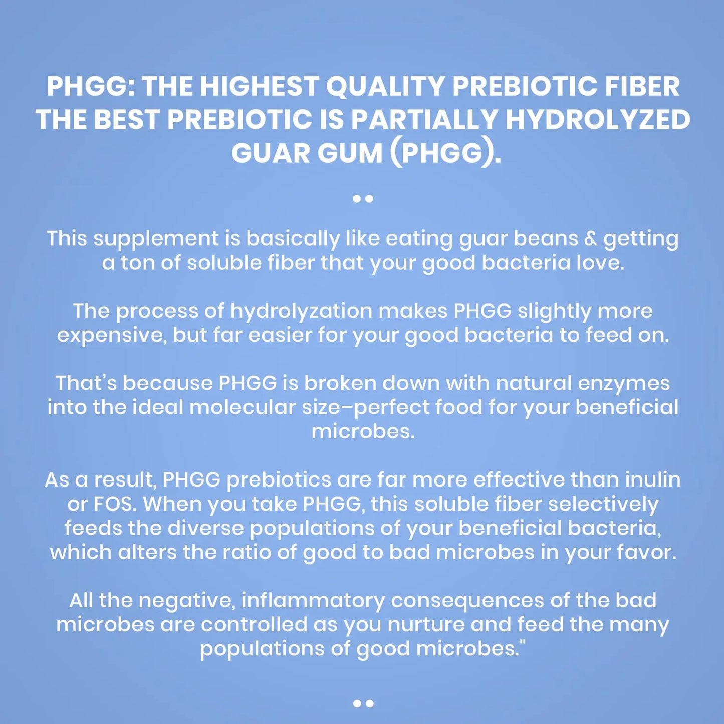 PERFECT PASS Prebiotic PHGG Partially Hydrolyzed Guar Gum 210g Powder - 100% Natural Gluten Free Non GMO - Certified Kosher Vegetarian Sugar Free PERFECT PASS