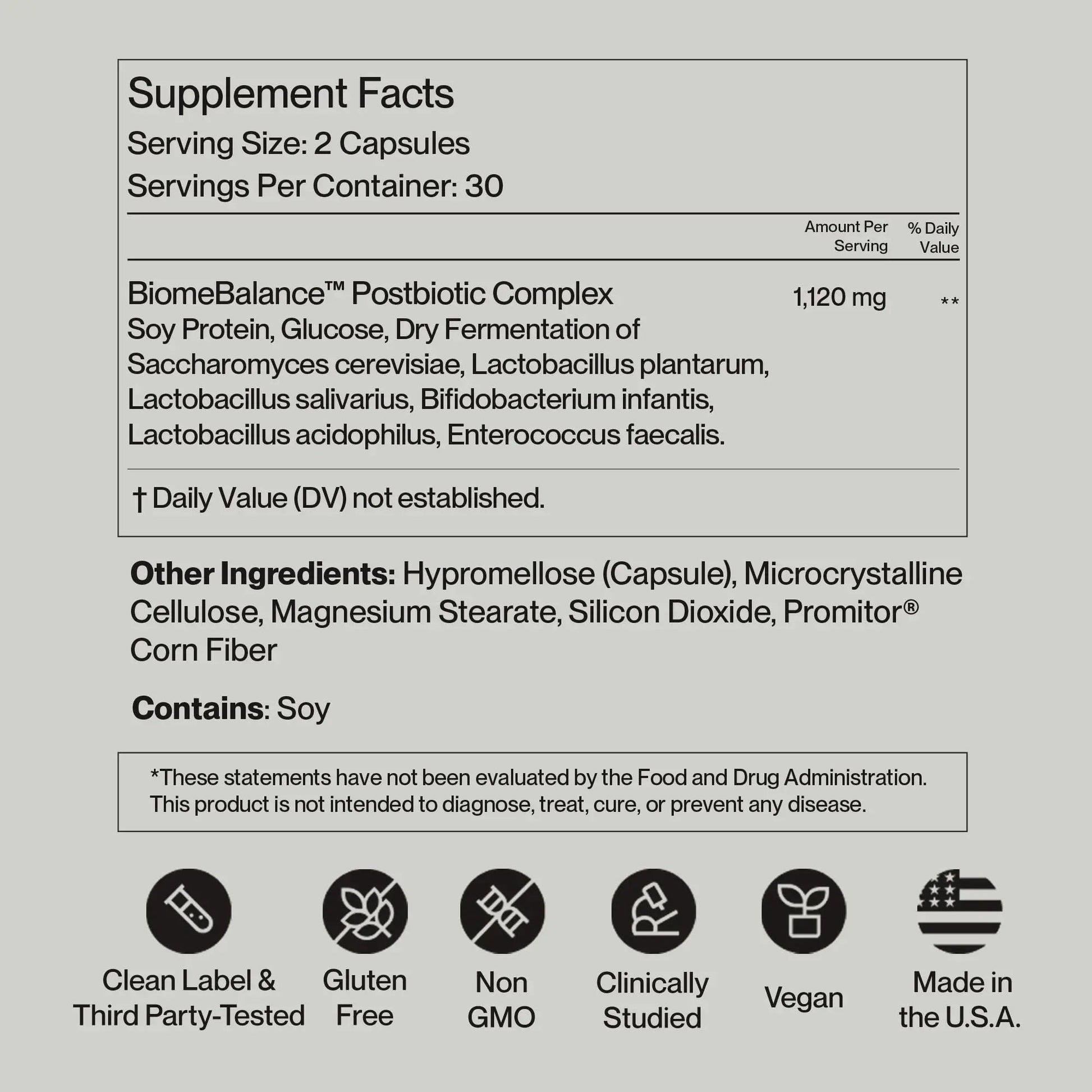 Postbiotics Gut Health Supplement – Bloating Relief, Gut, Brain & Digestive Health - Microbiome & Immune Support with BiomeBalance™ - 1000x More Active Ingredients Than Pre & Probiotics – 60 Capsules SecondKind buy australia supplements