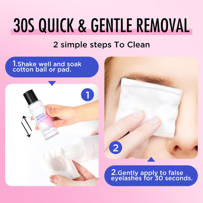BEPHOLAN Cluster Lash Glue Remover 100ml, Makeup Remover for Sensitive Eyes BEPHOLAN