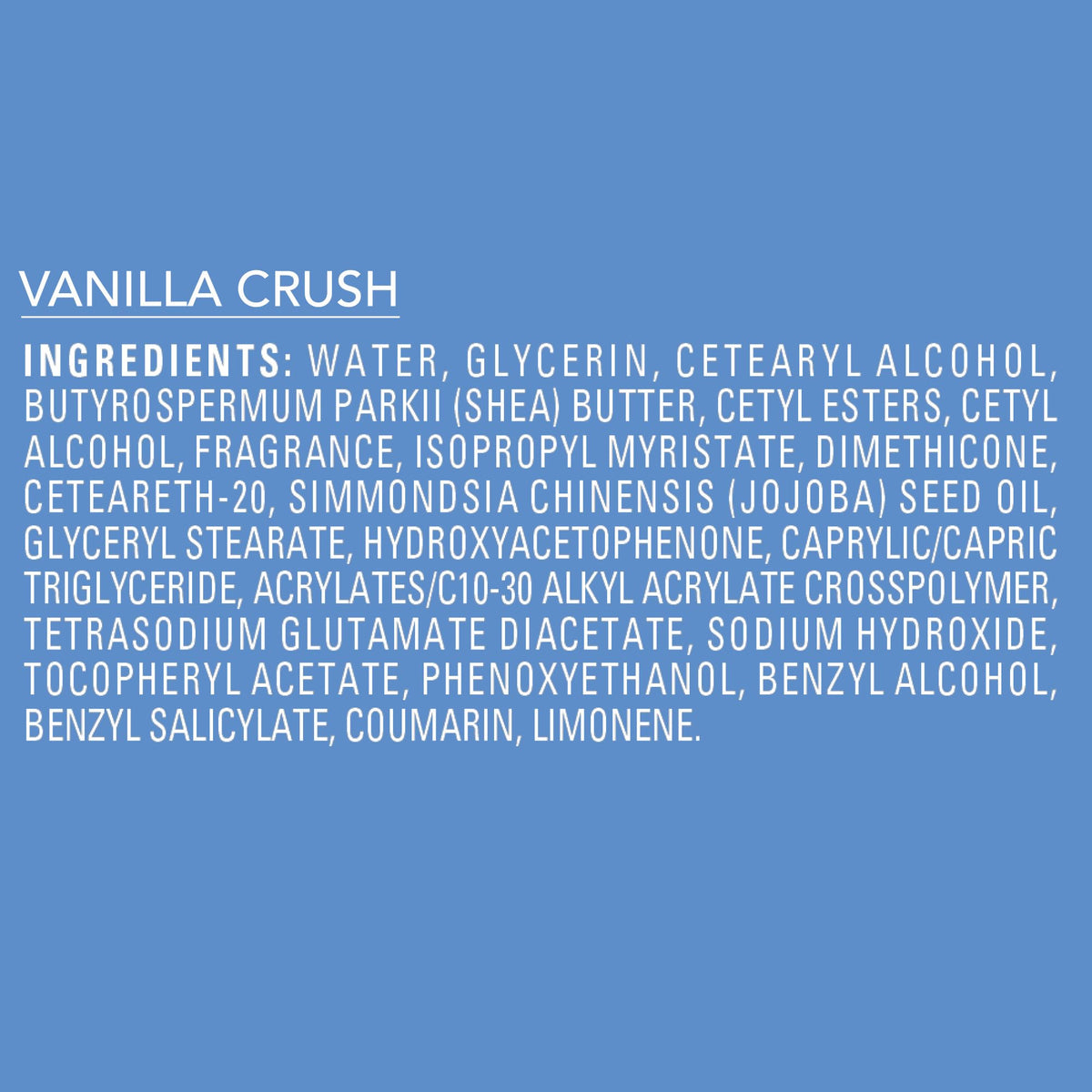 Jergens Shea Fusion Vanilla Crush Body Lotion, Dry Skin, 14 fl oz Jergens