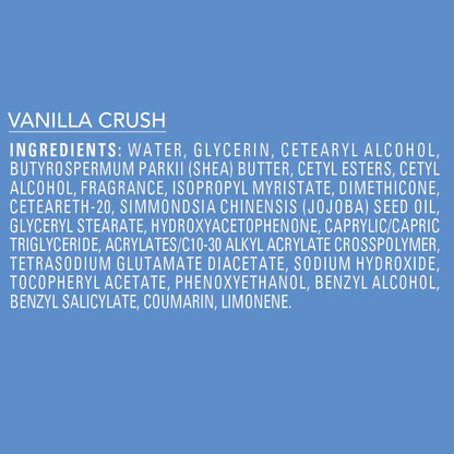 Jergens Shea Fusion Vanilla Crush Body Lotion, Dry Skin, 14 fl oz Jergens