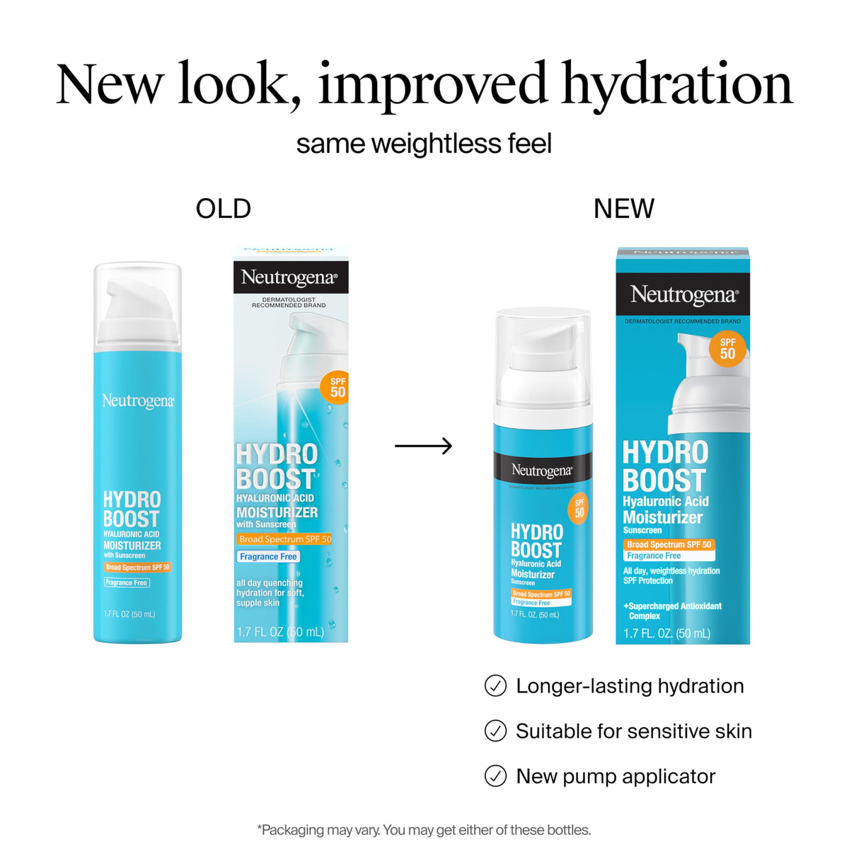 Neutrogena Hydro Boost Face Moisturizer SPF 50, 1.7 fl oz Neutrogena