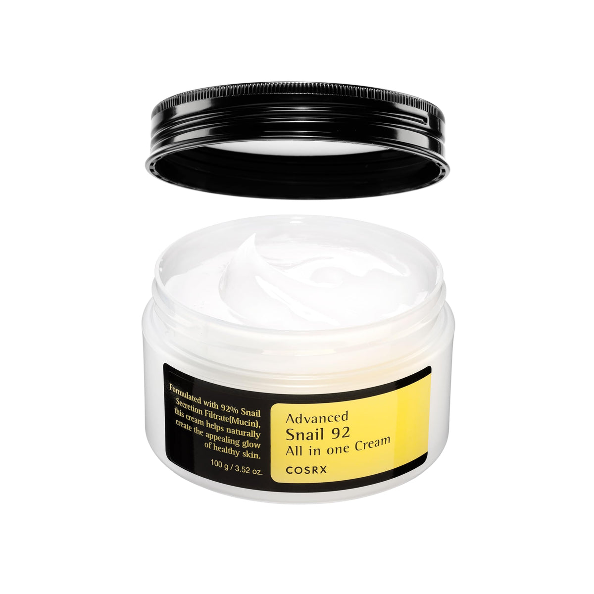 COSRX Snail Mucin 92% Face Moisturizer for Soft & Glowy Skin, 3.52 oz. COSRX