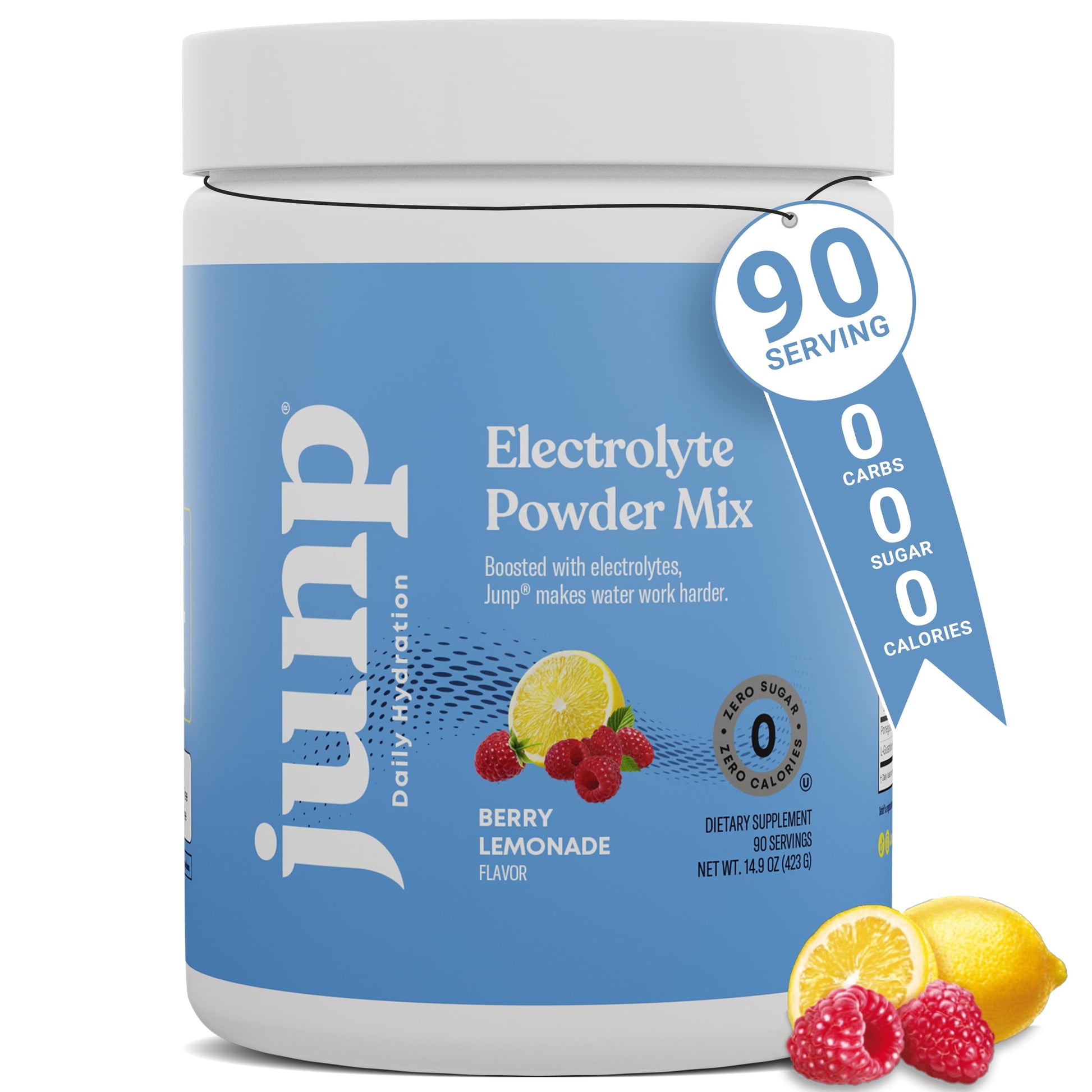 JUNP Electrolytes Powder No Sugar No Carbs – Berry Lemonade Keto Electrolyte Drink Mix - Potassium & Salt Hydration Powder Electrolytes - Zero Calorie Sugar Free Electrolyte Powder, 90 Servings JUNP buy australia supplements