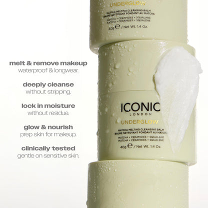 ICONIC LONDON Underglow Matcha Cleansing Balm | Makeup Remover, 1.41 oz ICONIC LONDON