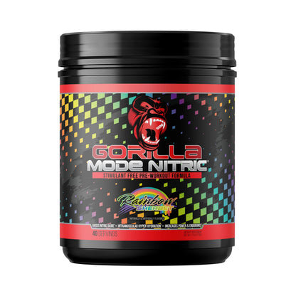 Gorilla Mode Nitric Upgraded Stimulant Free Pre-Workout – Best Tasting and Most Effective Stimulant Free Pre-Workout/Massive Pumps · Vasodilation · Power / 776 Grams (Cherry Blackout)