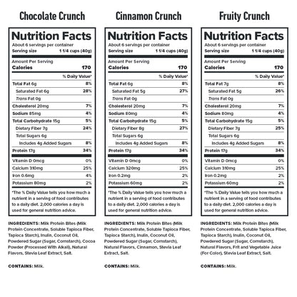 Legion Protein Cereal with 17g Milk Protein – Naturally Sweetened, High-Fiber Breakfast Cereal – Gluten-Free, Soy-Free, Lab-Tested for Purity – Variety 3 Pack for Adults & Athletes