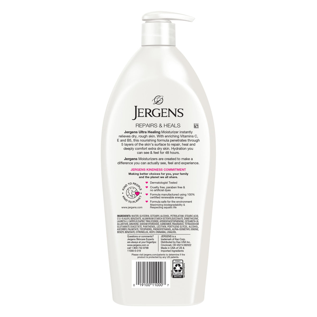 Jergens Ultra Healing Body Lotion, Moisturizer for Dry Skin, 32 fl oz Jergens