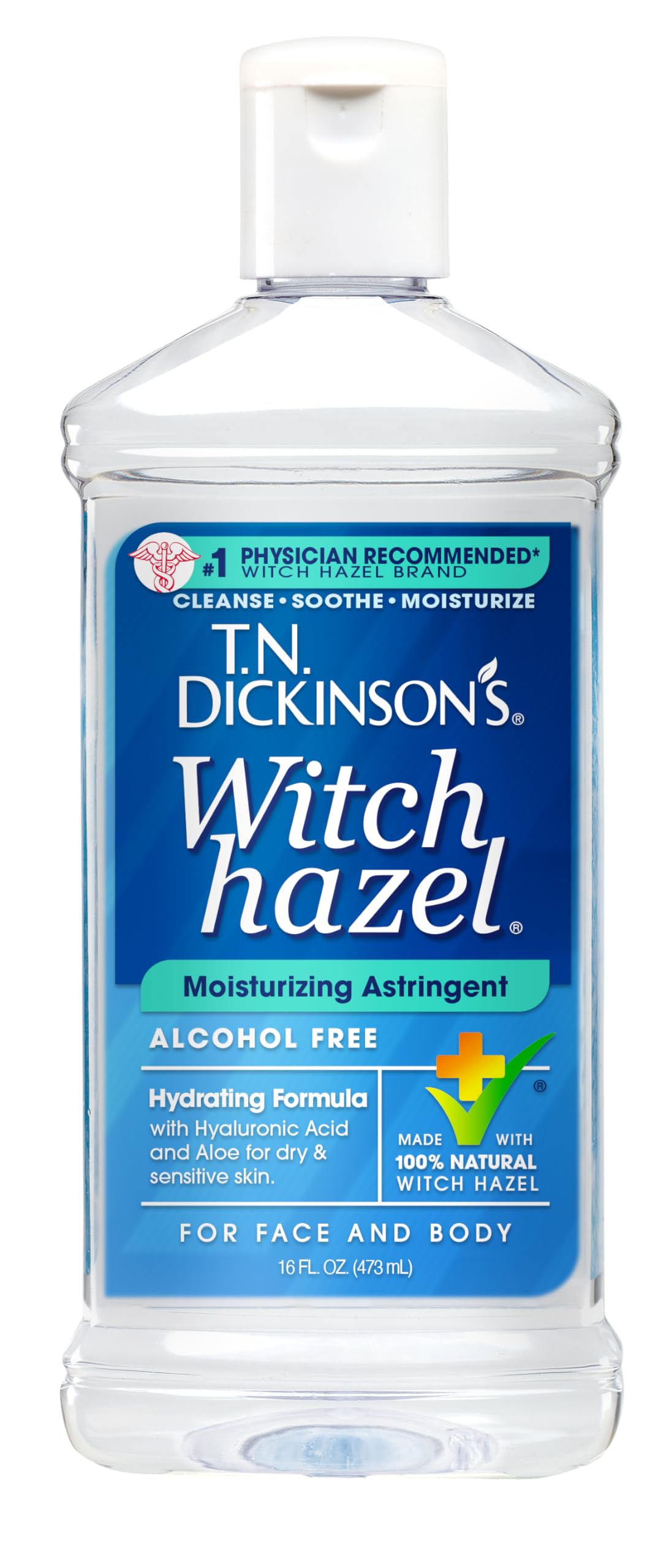 T.N. Dickinson's Witch Hazel Moisturizing Astringent | Alcohol Free | 16 Oz T.N. Dickinson's