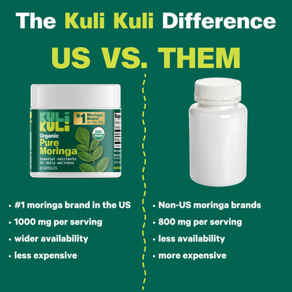 KULI KULI Organic Pure Moringa Capsules, 60 CT Kuli Kuli