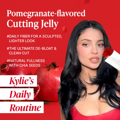 FOODOLOGY Coleology Cutting Stick Jelly (Pomegranate) – Dietary Fiber Supplement for Healthy Weight Management, Chia Seeds & Garcinia Cambogia FOODOLOGY