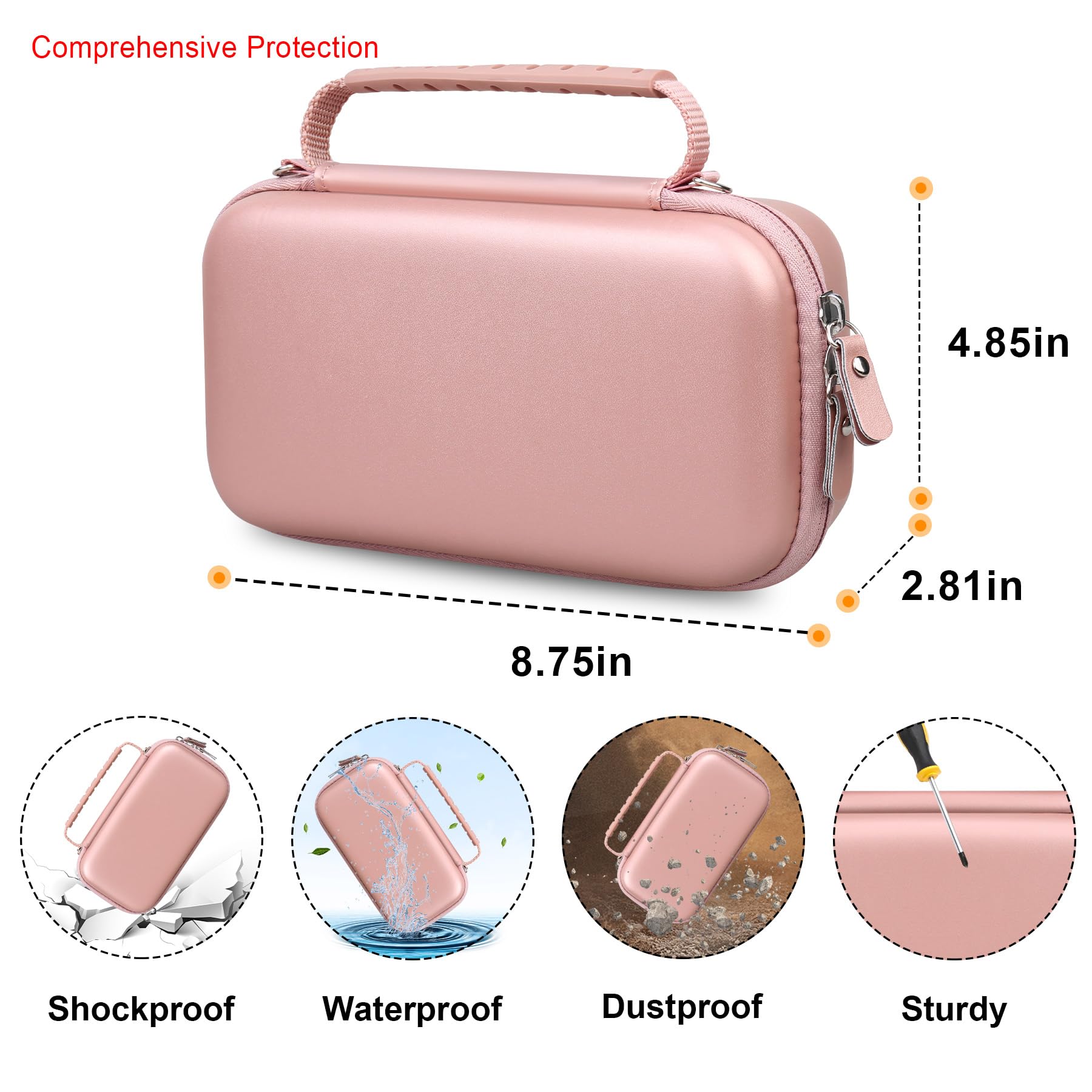 Elonbo Carrying Case Compatible with Portable Handheld Inhaler Nebulizer Machine Elonbo buy australia supplements