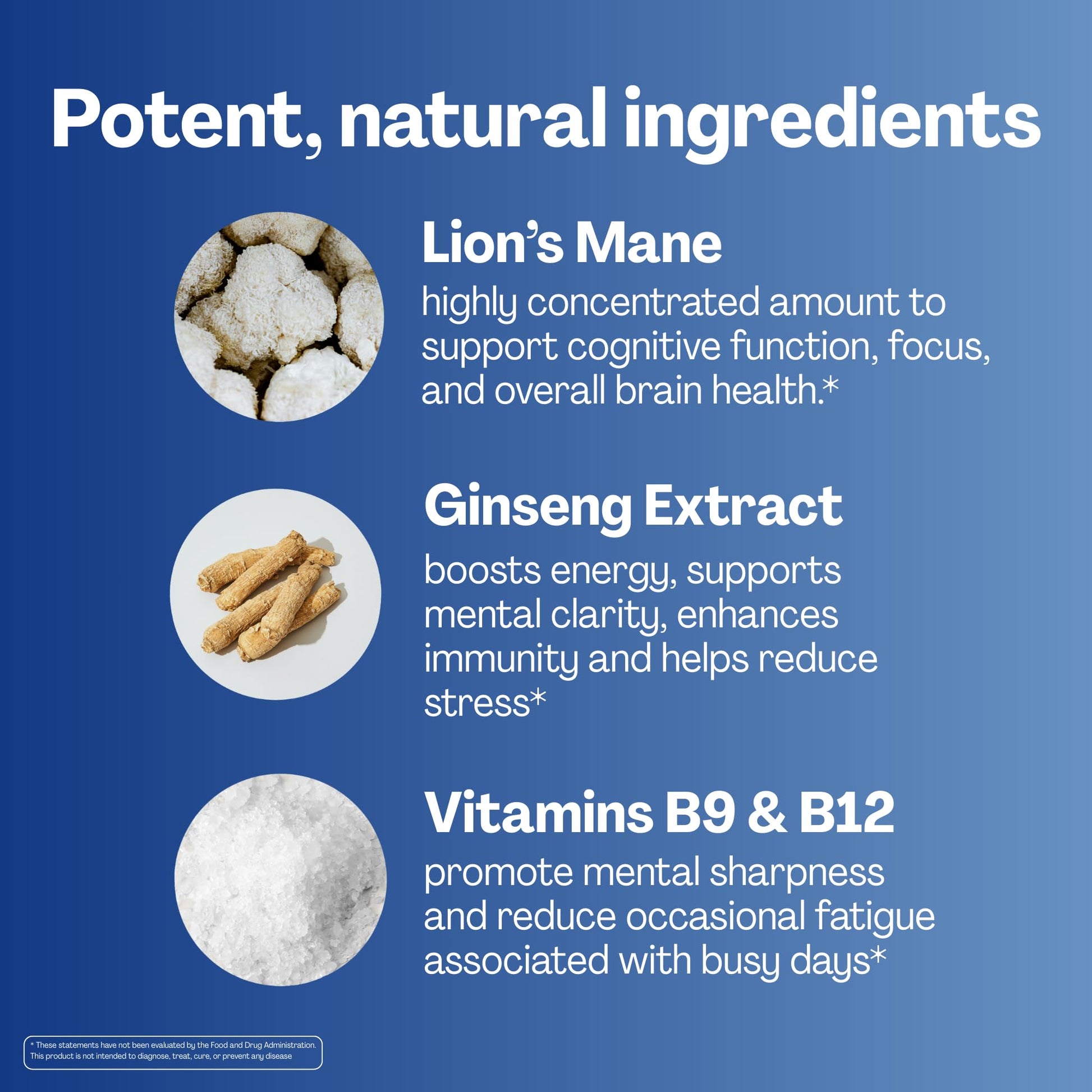 URVI 1500mg Lion's Mane Gummies with Ginseng, Folate 5-MTHF, B12 & Iodine – Focus Nootropic Brain Supplement Boosts Memory, Focus & Energy – Sugar-Free – Cola Flavor – 60 Count URVI buy australia supplements