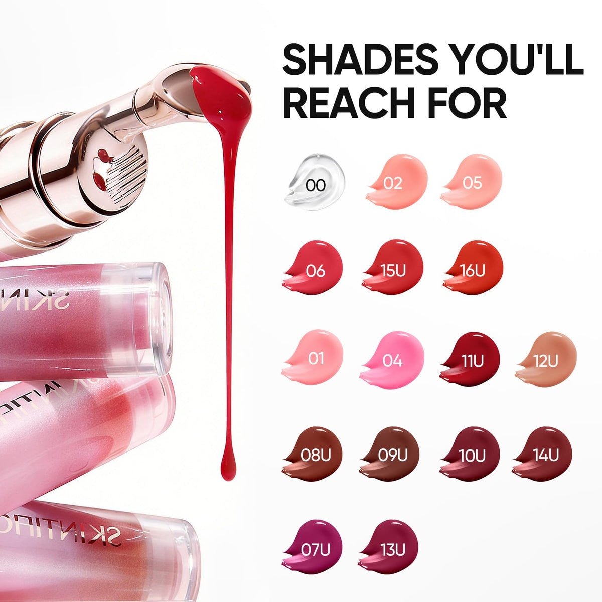SKINTIFIC Brightening Lip Serum, Hydrating, Plumping & Glossing SKINTIFIC
