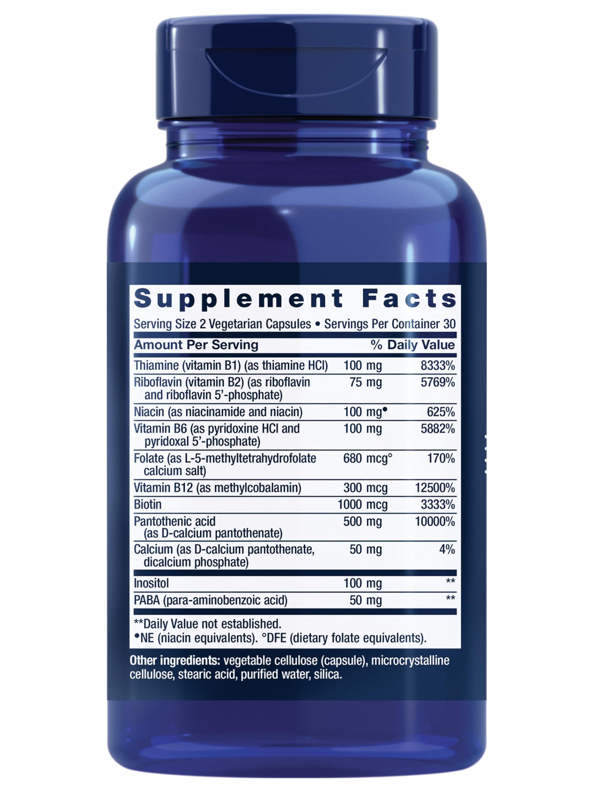Life Extension BioActive Complete B-Complex, Heart,  Nerve Support, Healthy Energy, Metabolism, Complete B Complex, 60 Vegetarian Capsules Life Extension