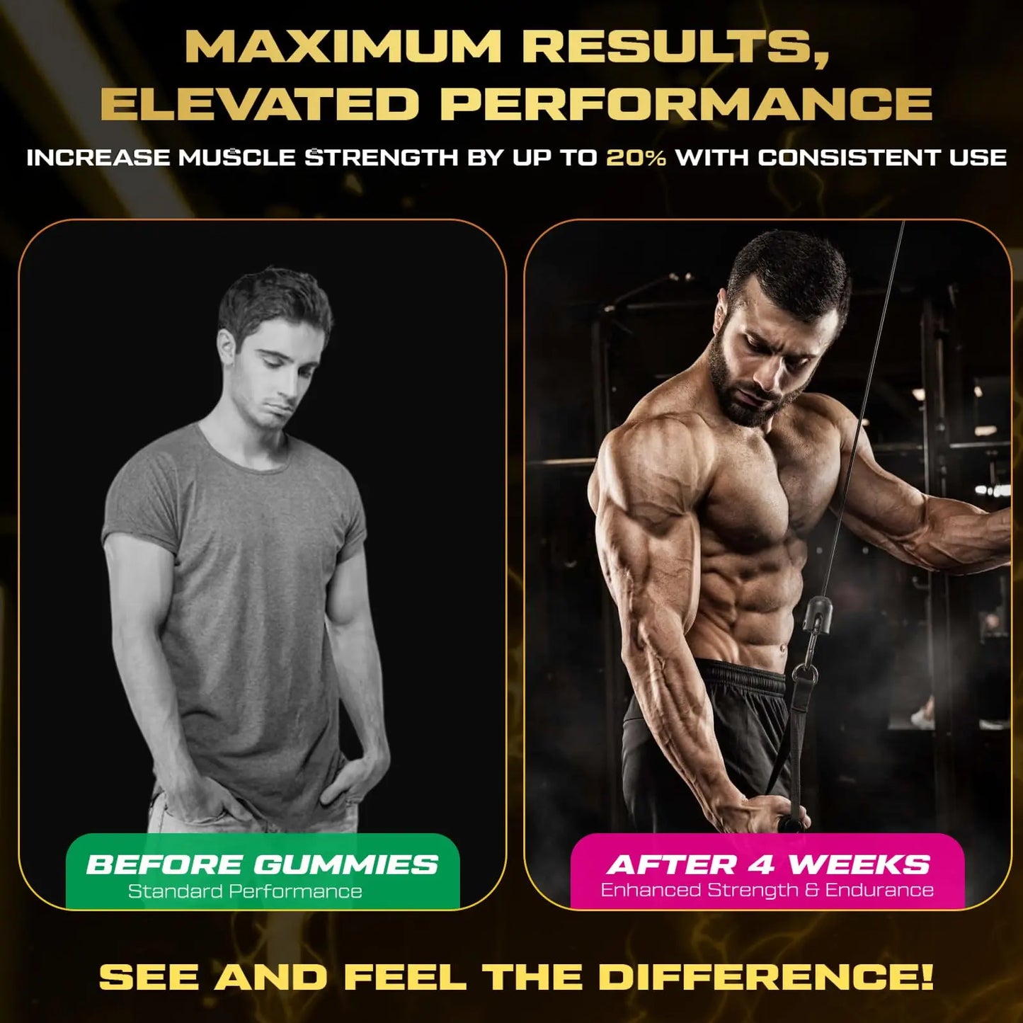 ZyterX Creatine Monohydrate Gummies for Men & Women, 9000MG Creatine Gummies Sugar Free with L-Taurine, BCAA 2:1, B12 B6 for Boost Strength, Focus & Endurance, ZyterX