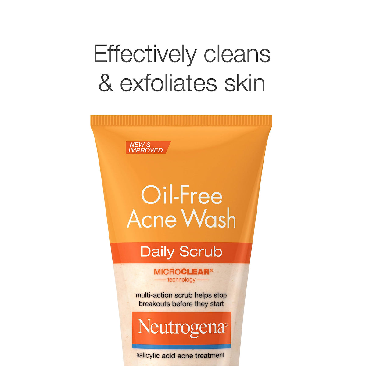 Neutrogena Oil Free Daily Acne Face Scrub, 4.2 oz Neutrogena