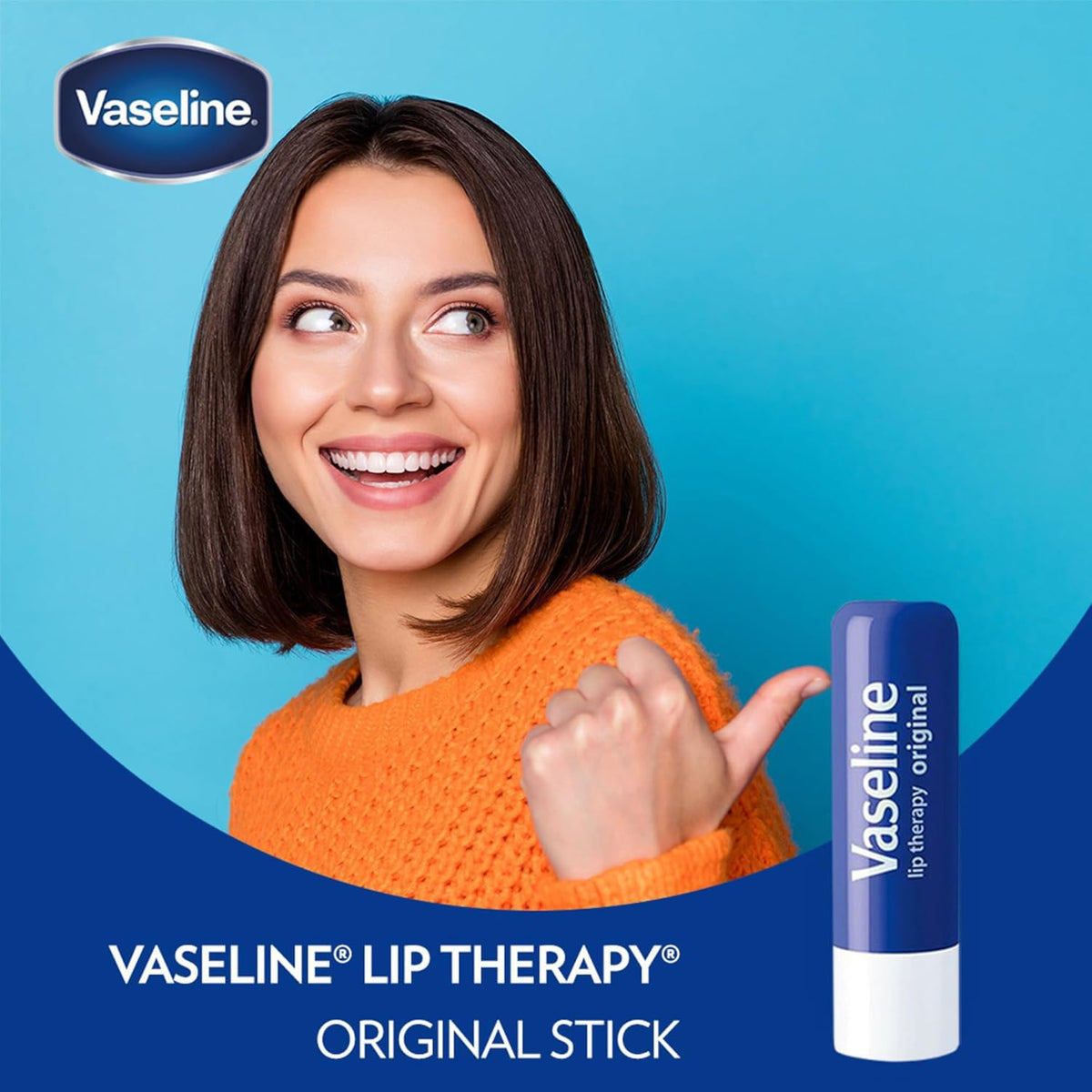 Vaseline Petroleum Jelly Travel-Friendly Jar 2-Pack + Lip Therapy Stick Vaseline