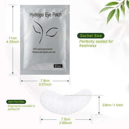 tifanso 130 Pairs Lint Free Hydrogel Under Eye Pads for Eyelash Extensions tifanso