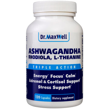 Dr. Maxwell Cortisol Manager Supplement, Supports Relaxation, Mood & Sleep in Times of Occasional Stress, Ashwagandha Rhodiola Adaptogens, Helps Maintain Normal Cortisol Levels, 120 Capsules Dr. Maxwell buy australia supplements