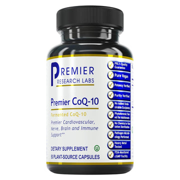 Premier Research Labs CoQ10 - Coenzyme Q10, Co Q 10 Supplement, 100mg Capsules, Ubiquinol Co Enzyme Q-10 with Red Algae & MCT Oil - 60 Vegetarian Capsules Premier Research Labs buy australia supplements