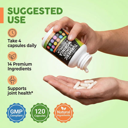 Clean Nutraceuticals Turmeric Moringa Supplement | Ginger Boswellia Saffron - Supplement for Women and Men with Ceylon Cinnamon Clean Nutraceuticals