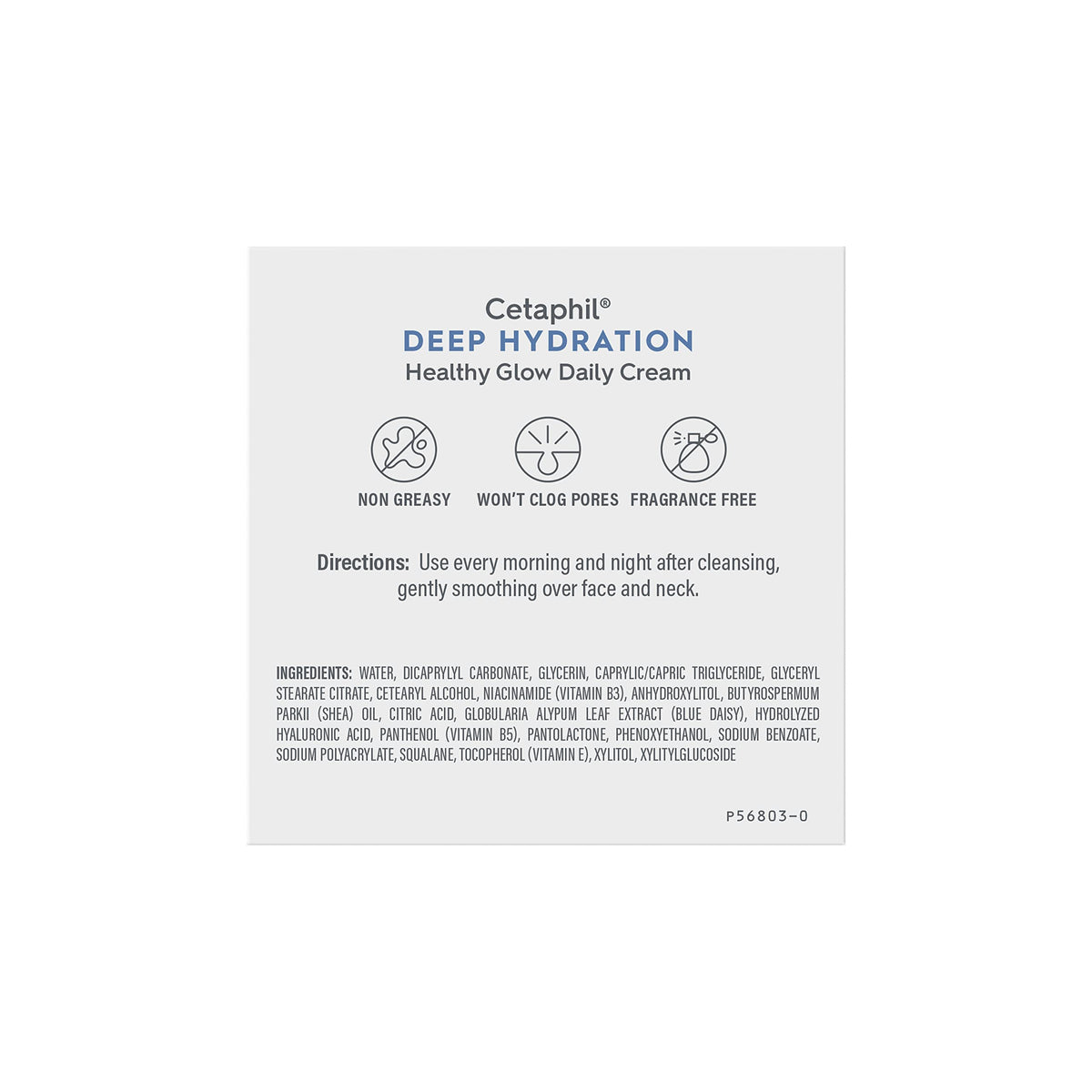 Cetaphil Deep Hydration Face Cream, Dry, Sensitive Skin Care, 1.7oz Cetaphil