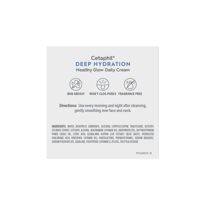 Cetaphil Deep Hydration Face Cream, Dry, Sensitive Skin Care, 1.7oz Cetaphil