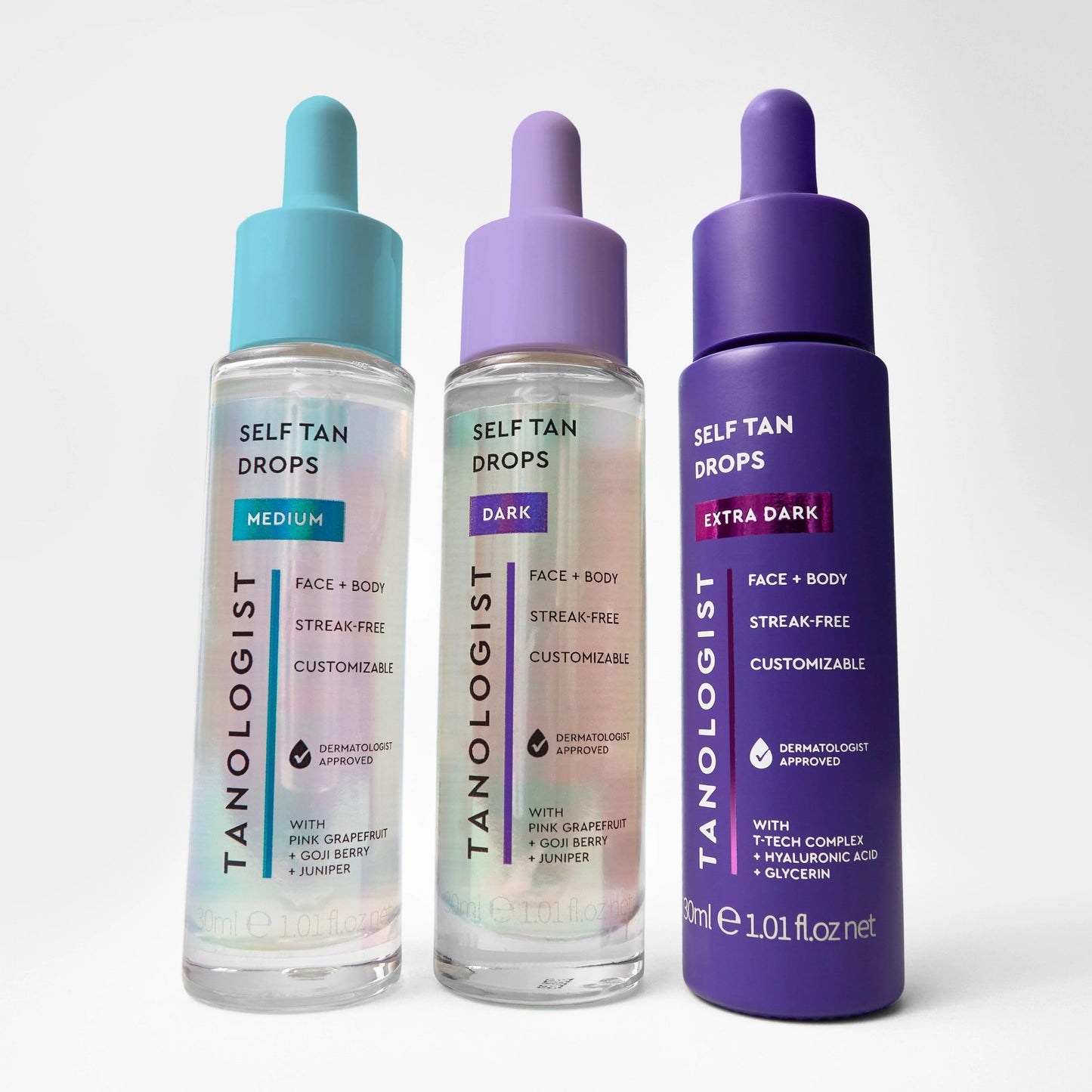 Tanologist Dark Self Tan Drops, Streak-Free Body & Face Tanning Drops, No Fake Tan Smell Tanologist