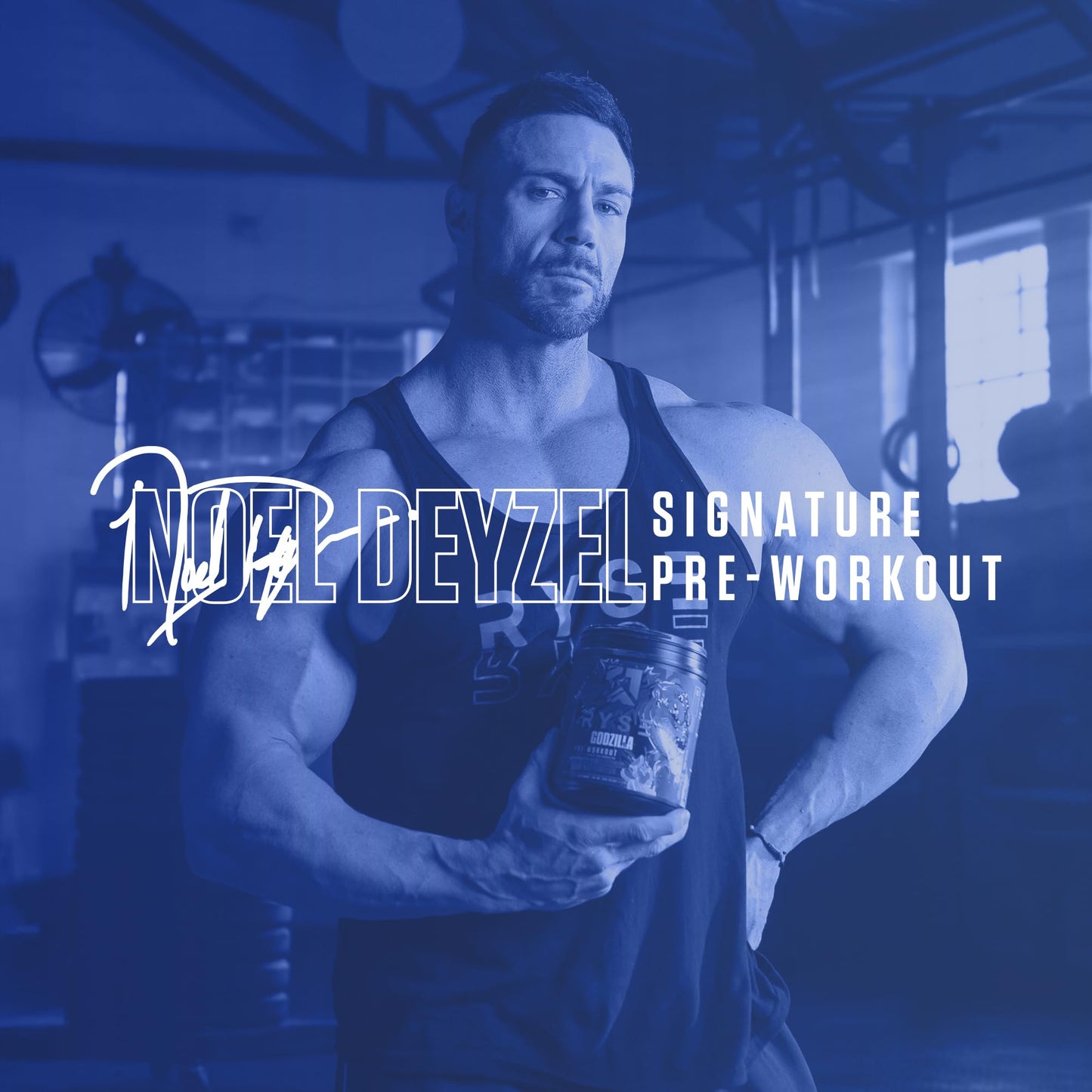 RYSE Godzilla X Noel Deyzel Pre Workout Powder - Monsterberry Lime - 400mg Caffeine, High Stim Pre-Workout for Men & Women with Citrulline & Beta Alanine - Energy, Pump & Focus - 20/40 Servings