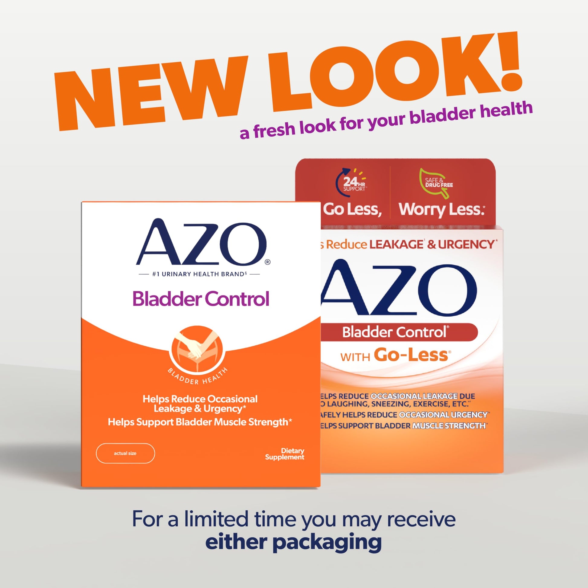 AZO Bladder Control with Go-Less Daily Supplement | Helps Reduce Occasional Urgency, leakage due to laughing, sneezing and exercise††† | 72 Capsules AZO buy australia supplements