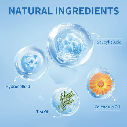 Daolyo Pimple Patches for Face, 4 Size 300 Counts Hydrocolloid Acne Patches Daolyo
